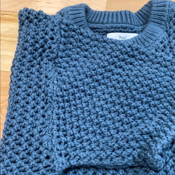 TNA Dusty Blue Knit Sweater - Picture 15 of 15